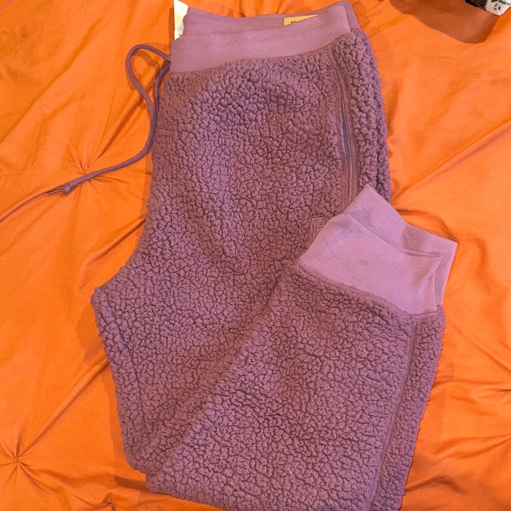 PINK Victoria Secret Sherpa Mauve Lounge Pants